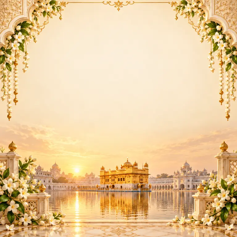 Gurpurab · Regal Gold greeting card artwork