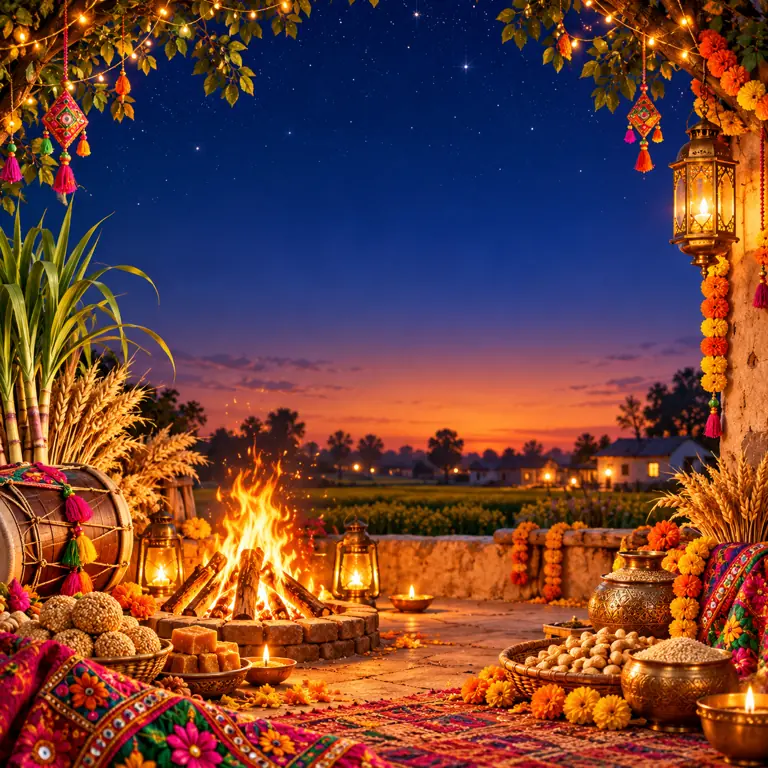 Lohri · Regal Gold greeting card artwork